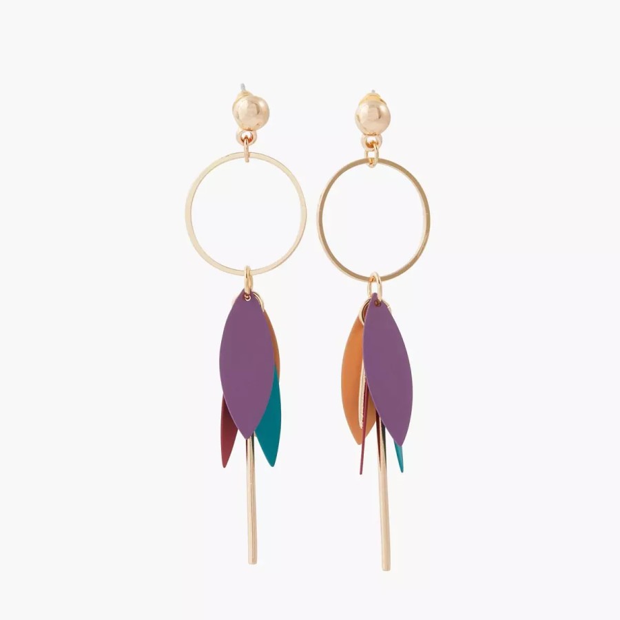 Best Boucles D'Oreilles Pampilles Multicolores Love Paris Boucles D'Oreilles