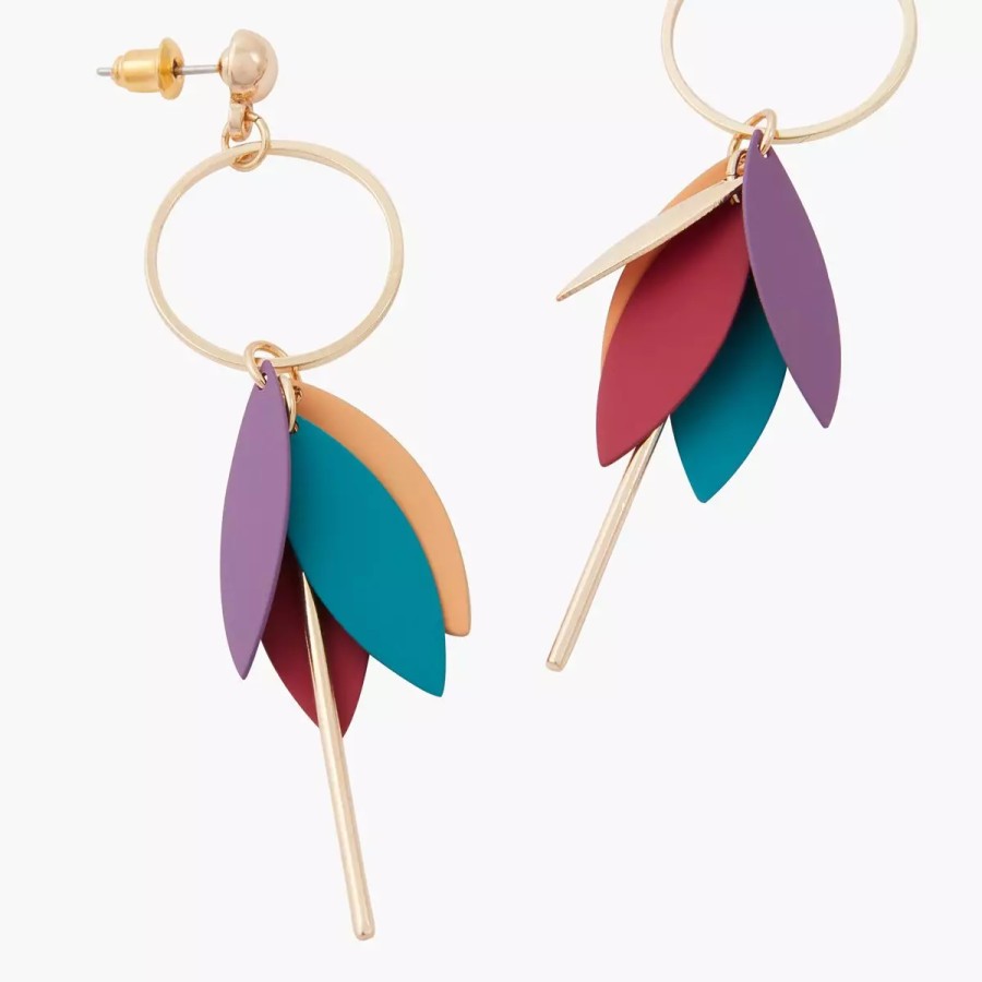 Best Boucles D'Oreilles Pampilles Multicolores Love Paris Boucles D'Oreilles