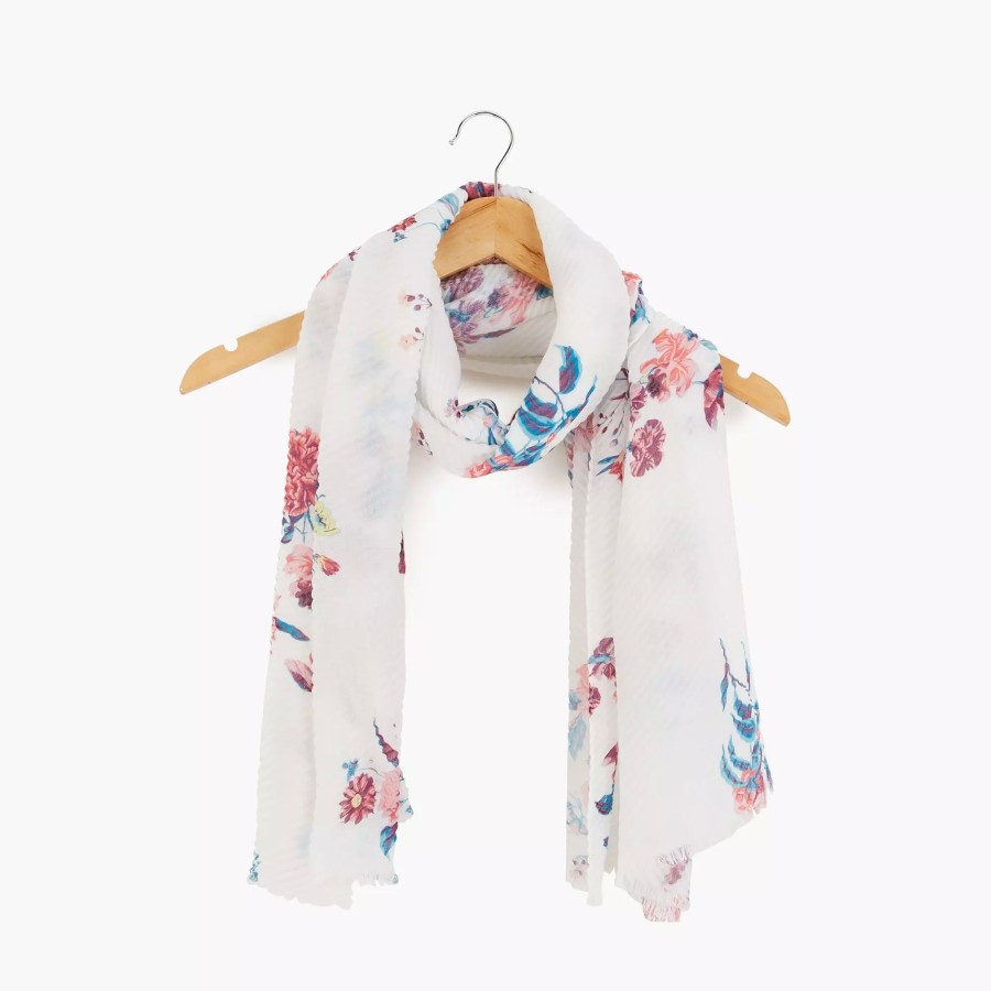 Best Foulard Plisse Avec Motif Fleuri Foulards