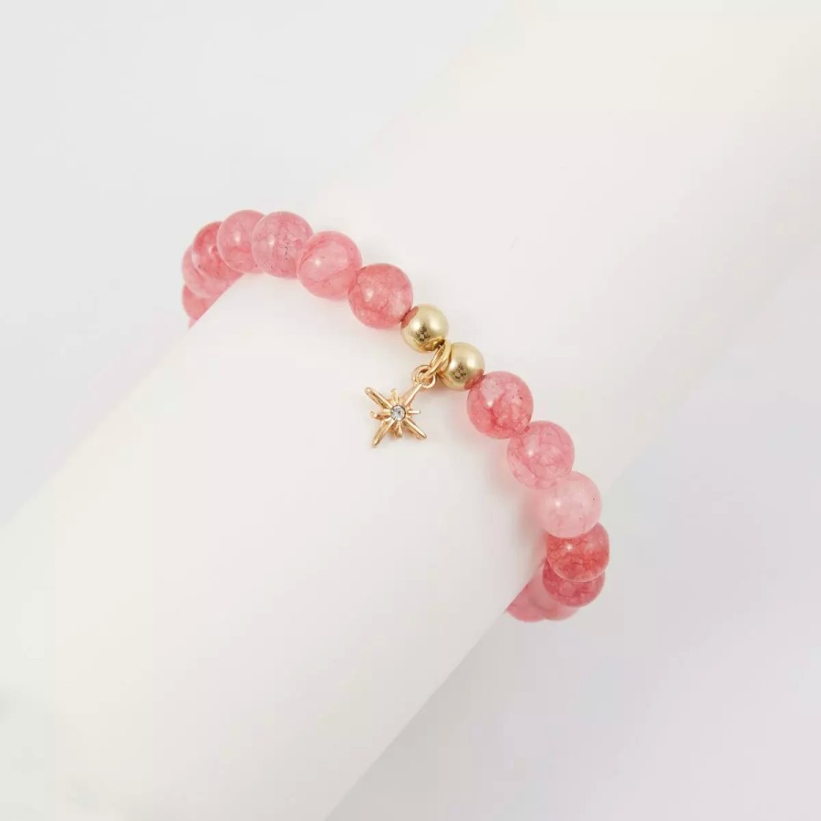 Clearance Bracelet Perles De Quartz - Rose Bracelets