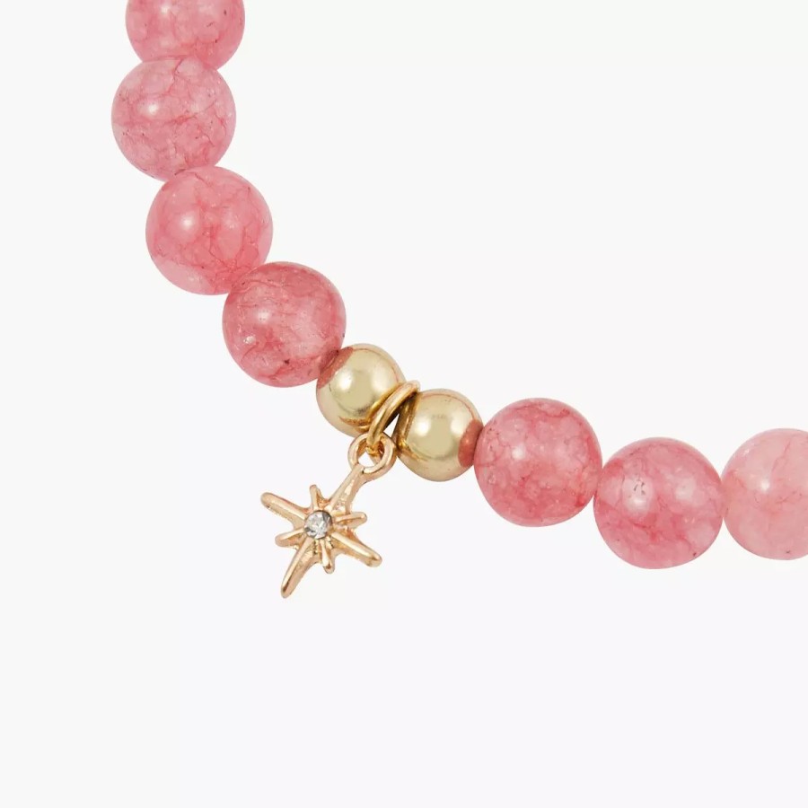 Clearance Bracelet Perles De Quartz - Rose Bracelets