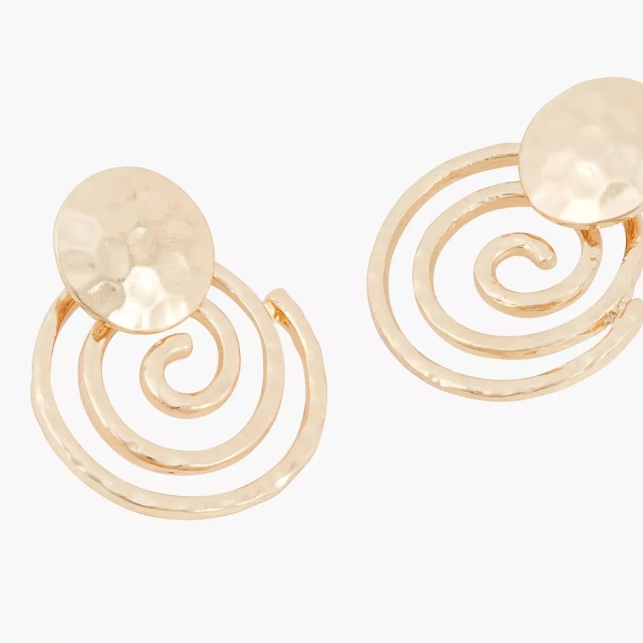 Online Boucles D'Oreilles Pendantes En Spirale Martelee Bilbao Boucles D'Oreilles