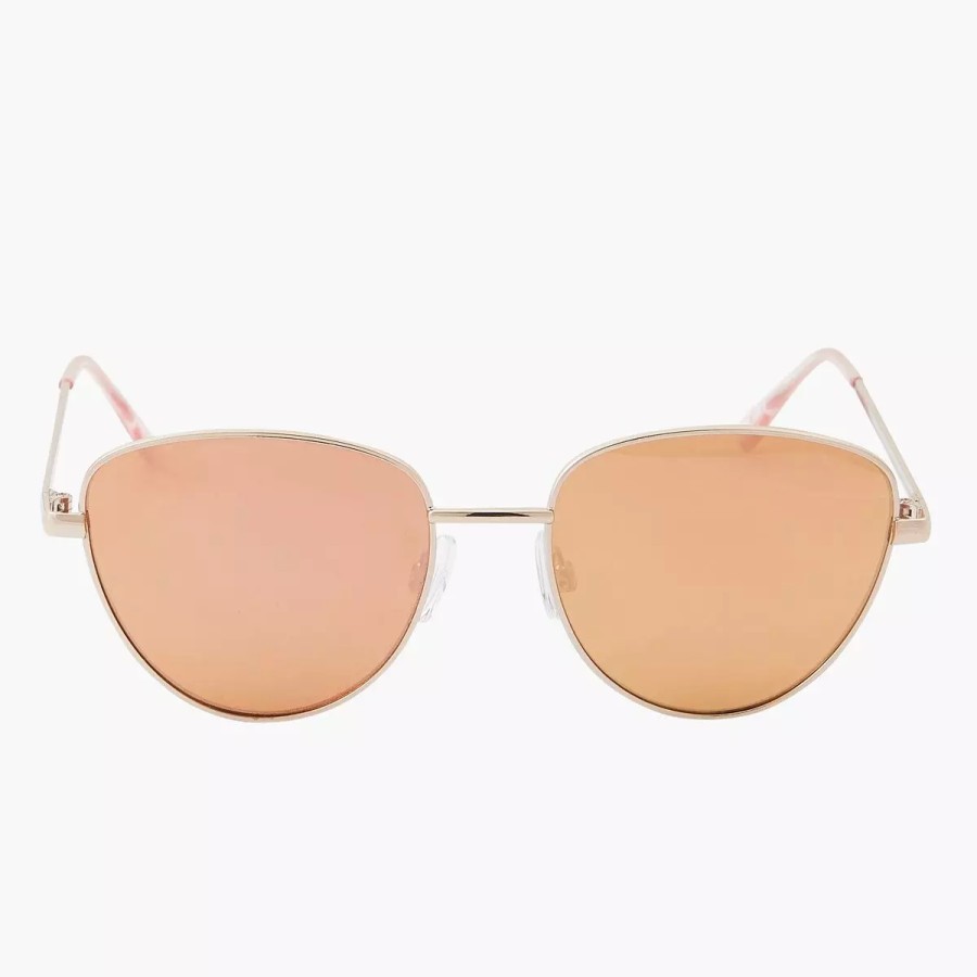 Clearance Lunettes De Soleil Cat Eye Metalliques Lunettes De Soleil