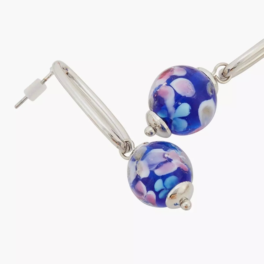 Best Boucles D'Oreilles Perle A Fleurs City Azur Boucles D'Oreilles