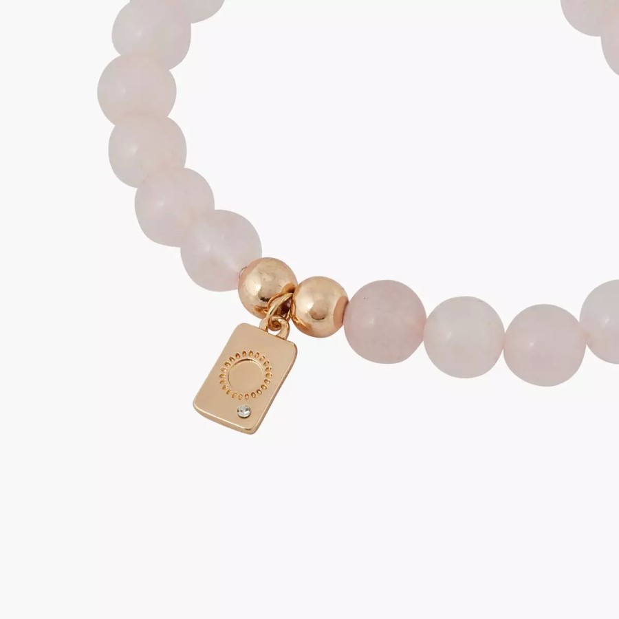 New Bracelet Perles De Quartz - Rose Clair Bracelets