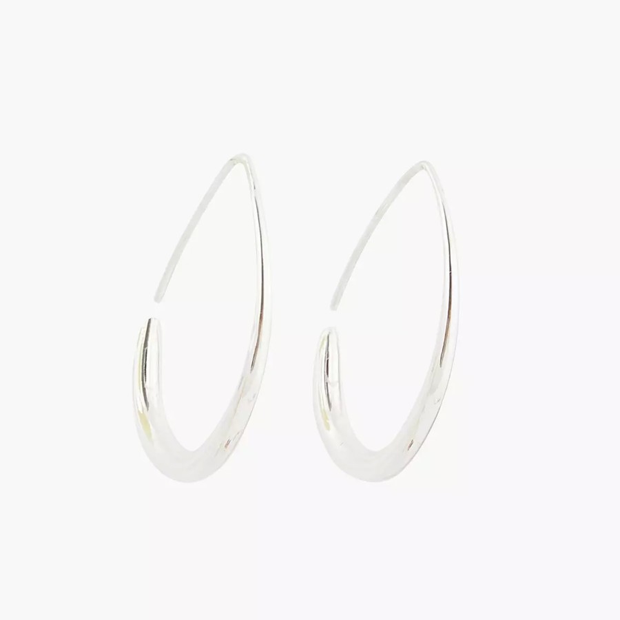 Hot Creoles Argentees Silver Touch Boucles D'Oreilles