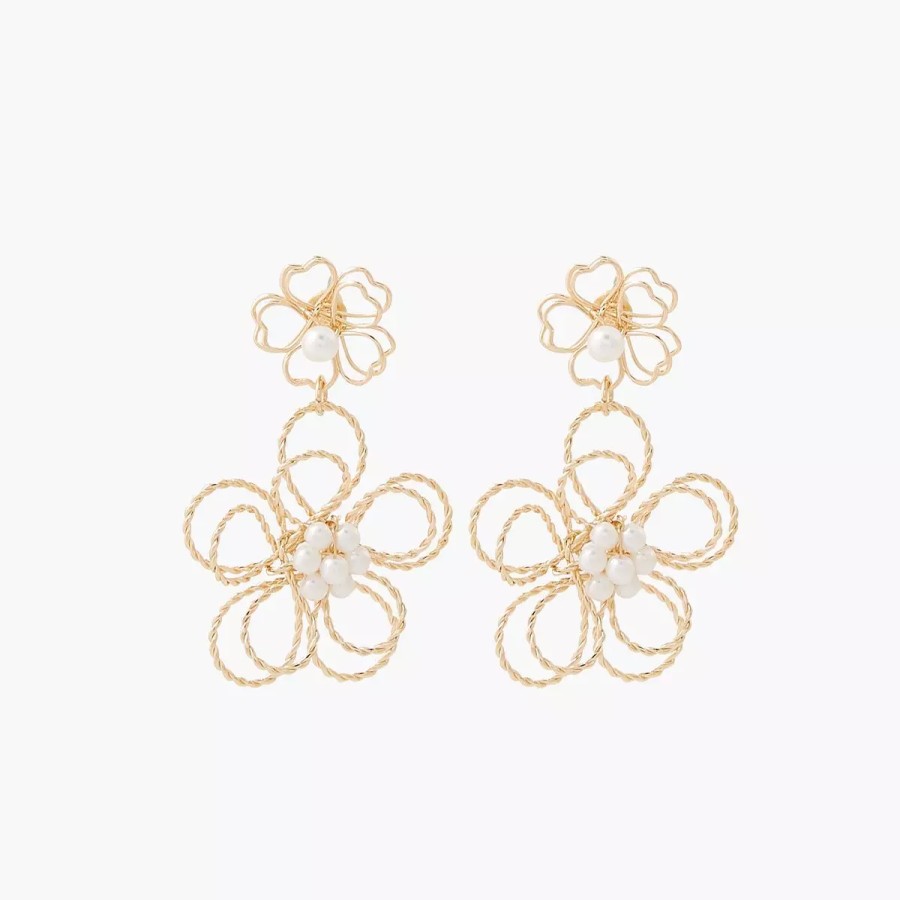 Clearance Boucles D'Oreilles Fleur - Dore Boucles D'Oreilles