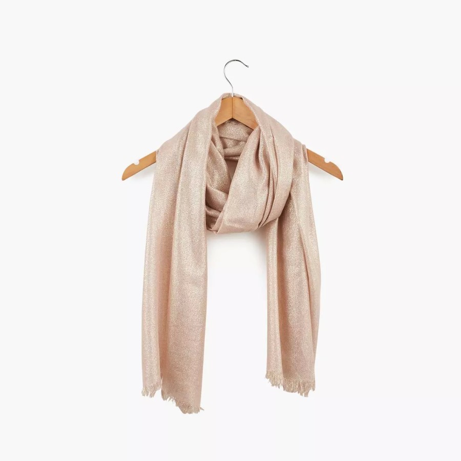 Hot Foulard Rose En Lurex Foulards