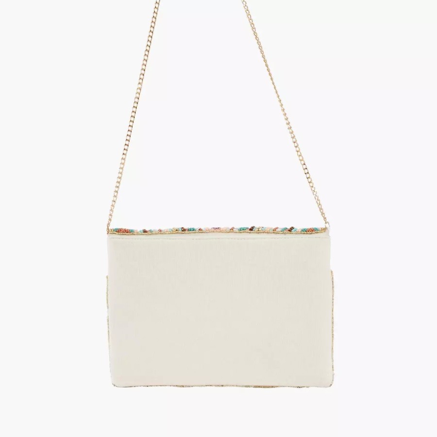 Online Pochette Motif Ethnique A Perles Et Sequins Sacs